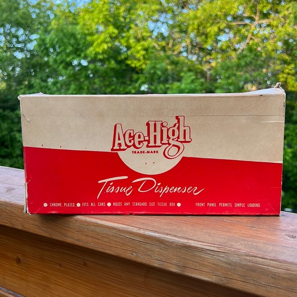 NOS 1950’s 1960’s Chrome Car Tissue Dispenser - Picture 1 of 6